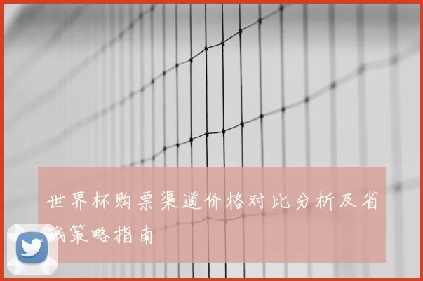 世界杯购票渠道价格对比分析及省钱策略指南